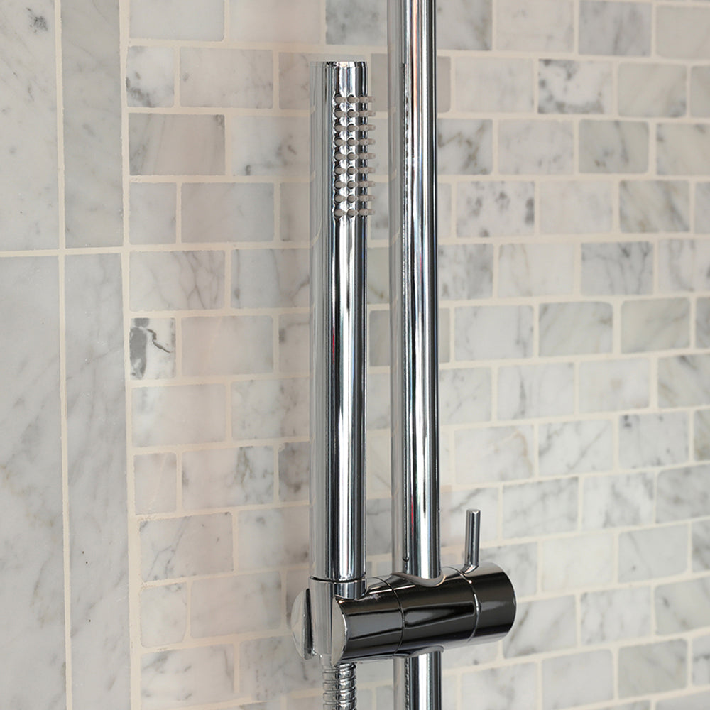 Lacava - Hand-Held Round Shower Head With 59" Flexible Hose, Rain Jet.