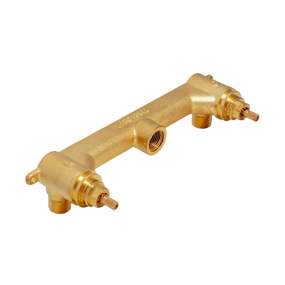 Lacava 1584/1585-B - Rough - Rough In For Wall-Mount Three-Hole Faucets-1584S.1, 1584L.1, 1585S.1, 1585L.1, 1584S.3, 1584L.3, 1585S.3 And 1585L.3