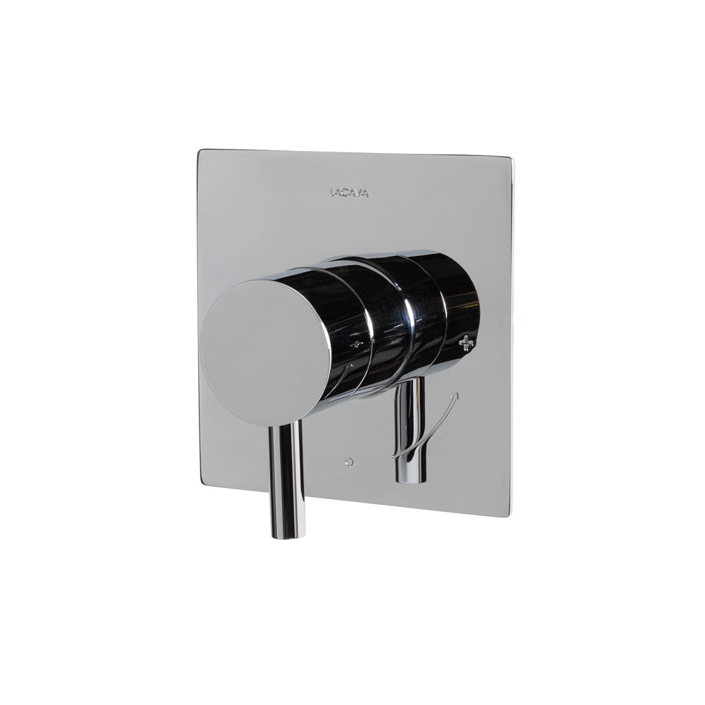 Lacava - Cigno Trim - Built-In Progressive Pressure Balancing Mixer With A Lever Handle And Squared Backplate. Water Flow Rate: 5.6 Gpm At 43.5 Psi. W: 5", H: 5" - Rough-In # Vpbp Sold Separately