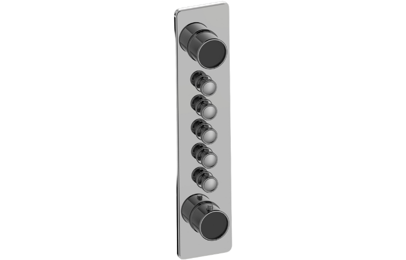 Graff G-18015VAP-BB-T - Traditional 5-Button Split Knob Vertical Trim