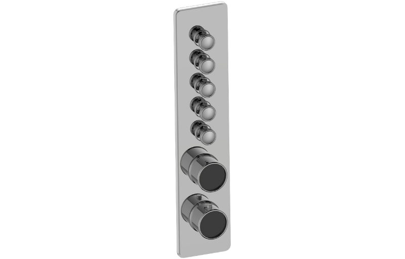 Graff G-18015VBP-AU-T - Traditional 5-Button Paired Knob Vertical Trim