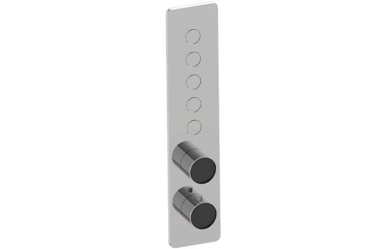 Graff G-18025VBP-AU-T - Contemporary 5-Button Paired Knob Vertical Trim