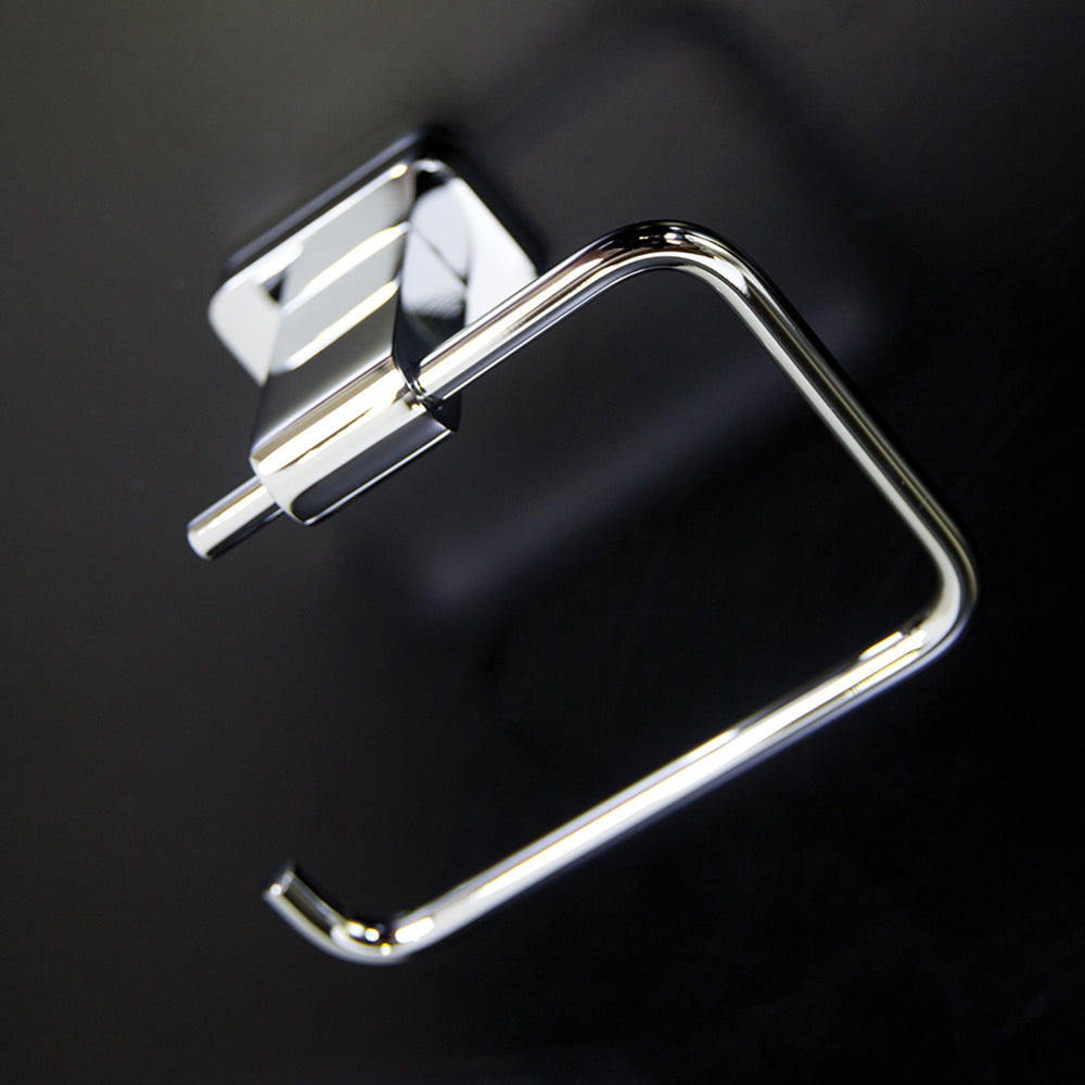 Lacava - Wall Mount Toilet Paper Holder Made Of Chrome Plated Brass. W: 5 3/8", D: 2 5/8", H: 4 3/8"