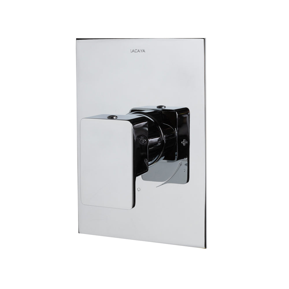 Lacava - Eleganza Trim - Built-In Progressive Pressure Balancing Mixer With A Lever Handle And Squared Backplate. Water Flow Rate: 5.6 Gpm At 43.5 Psi. W: 5", H: 7-1/4" - Rough-In # Vpbp Sold Separately