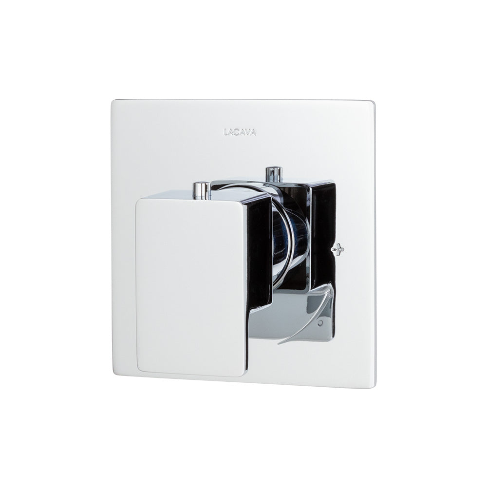 Lacava - Trim Only - Thermostatic Valve Gpm 10 (60Psi) With Rectangular Back Plate And Lever Handle