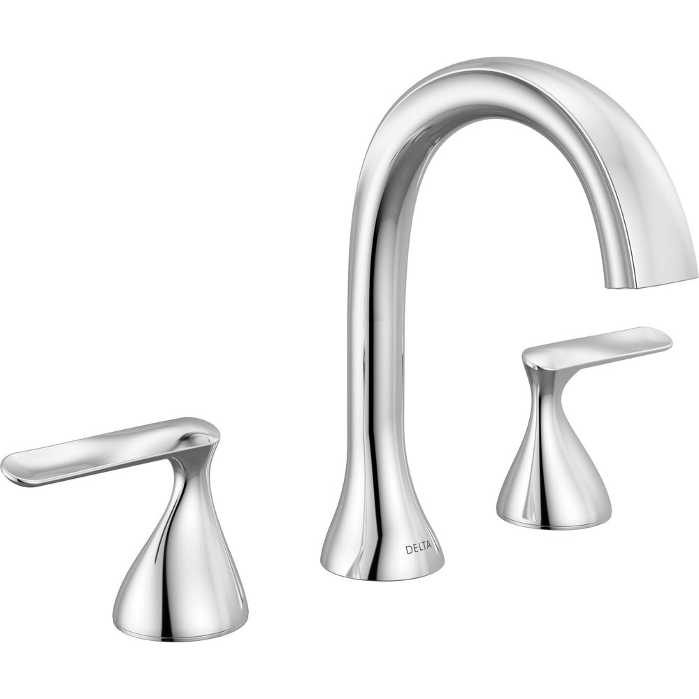Delta 3545-PR-DST - Two Handle Widespread Bathroom Faucet