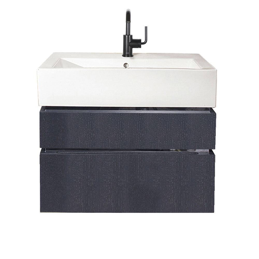 Lacava - Wall-Mount Undercounter Vanity With Finger Pulls, No Polished Steel Accents, Both Drawers Have U-Shaped Notch For Plumbing, Washbasin 5468 Sold Separately, W: 28 1/2", D: 18 1/2", H: 18"