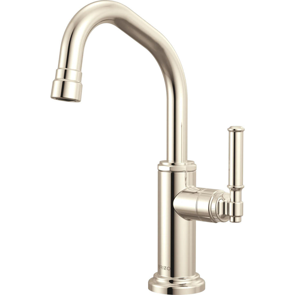 Brizo 61346LF-C-PN - Beverage Faucet With Angled Spout With Lever Handle