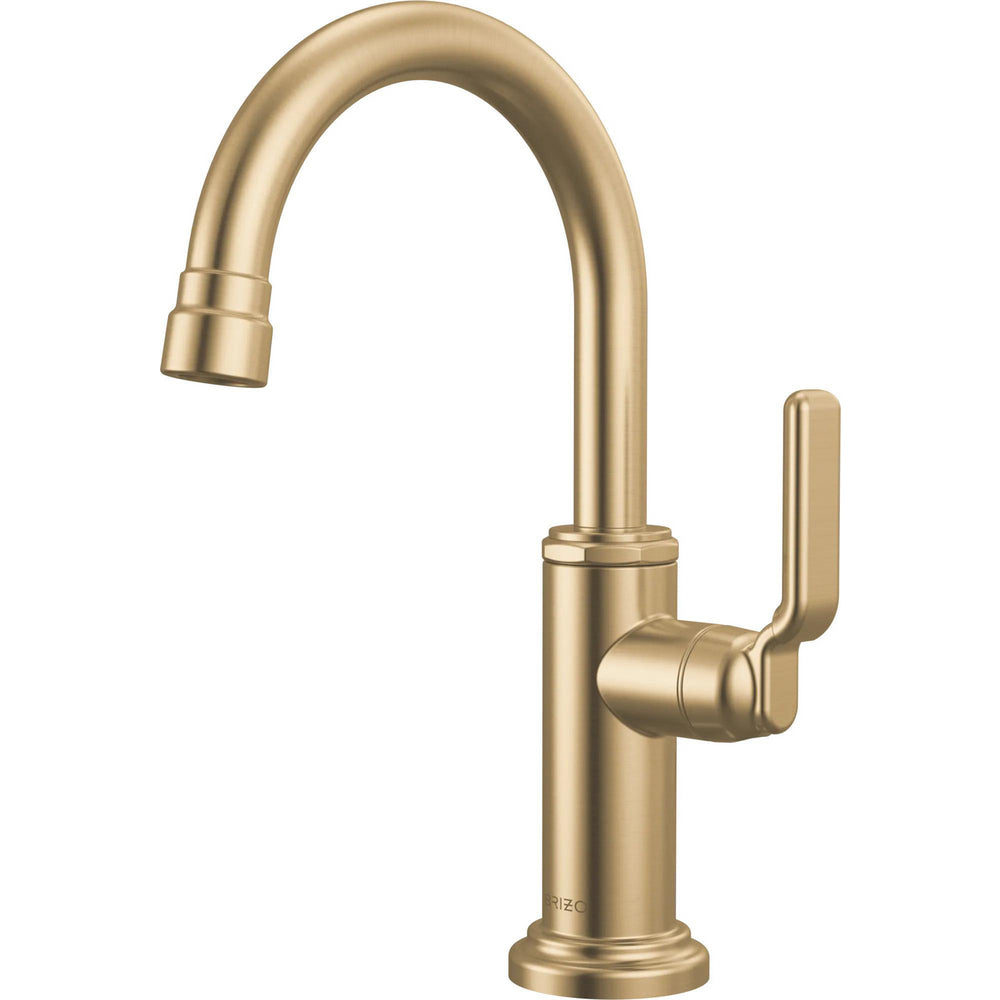 Brizo 61348LF-C-GL - Beverage Faucet With Arc Spout And Industrial Lever Handle