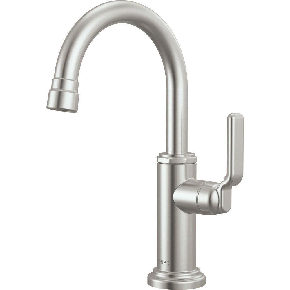 Brizo 61348LF-C-SS - Beverage Faucet With Arc Spout And Industrial Lever Handle