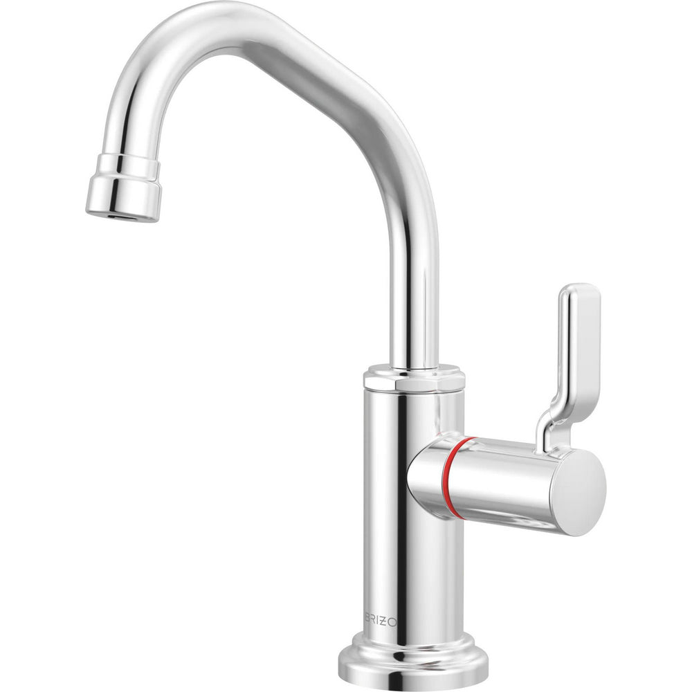 Brizo 61349LF-H-PC - Instant Hot Faucet With Angled Spout And Industrial Lever Handle