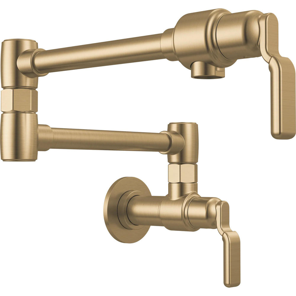 Brizo 62848LF-GL - Wall Mount Pot Filler With Industrial Lever Handle