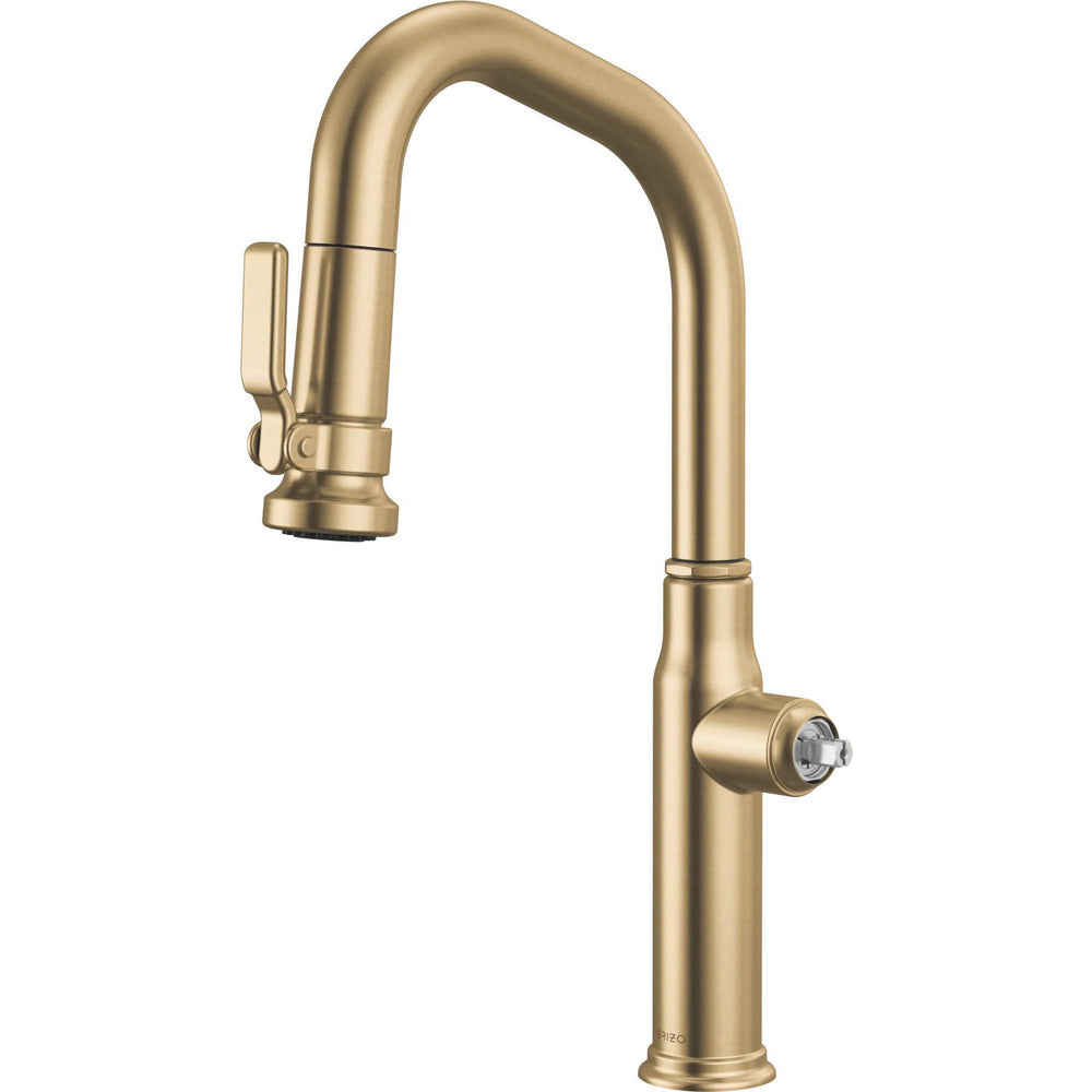 Brizo 63949LF-GLLHP - Pull-Down Prep Faucet With Angled Spout - Less Handle
