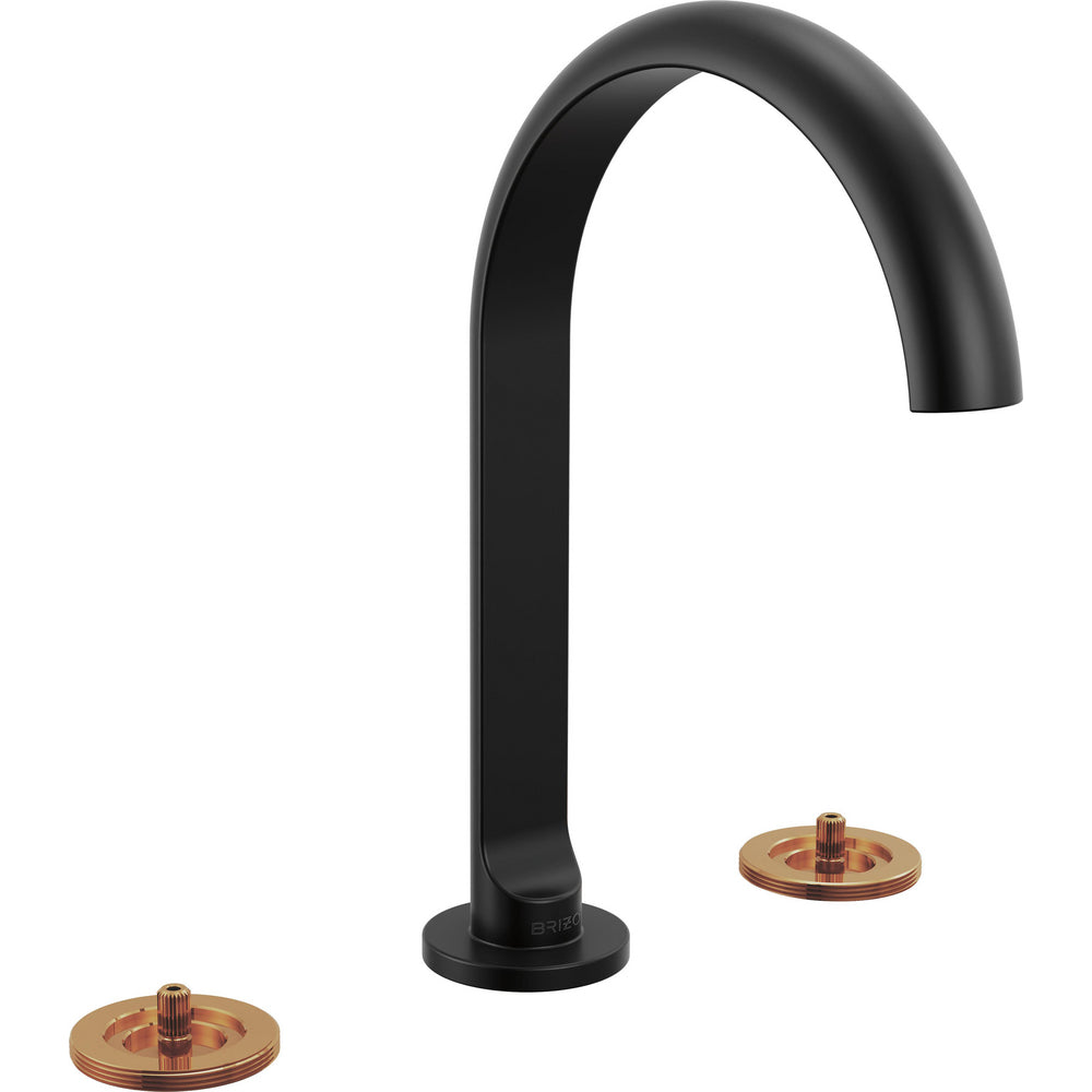 Brizo 653110LF-BLLHP - Widespread Lavatory Faucet With Arc Spout - Less Handles