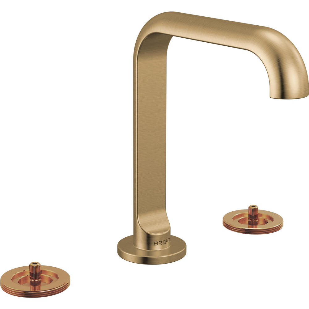 Brizo 653111LF-GLLHP - Widespread Lavatory Faucet With Square Spout - Less Handles