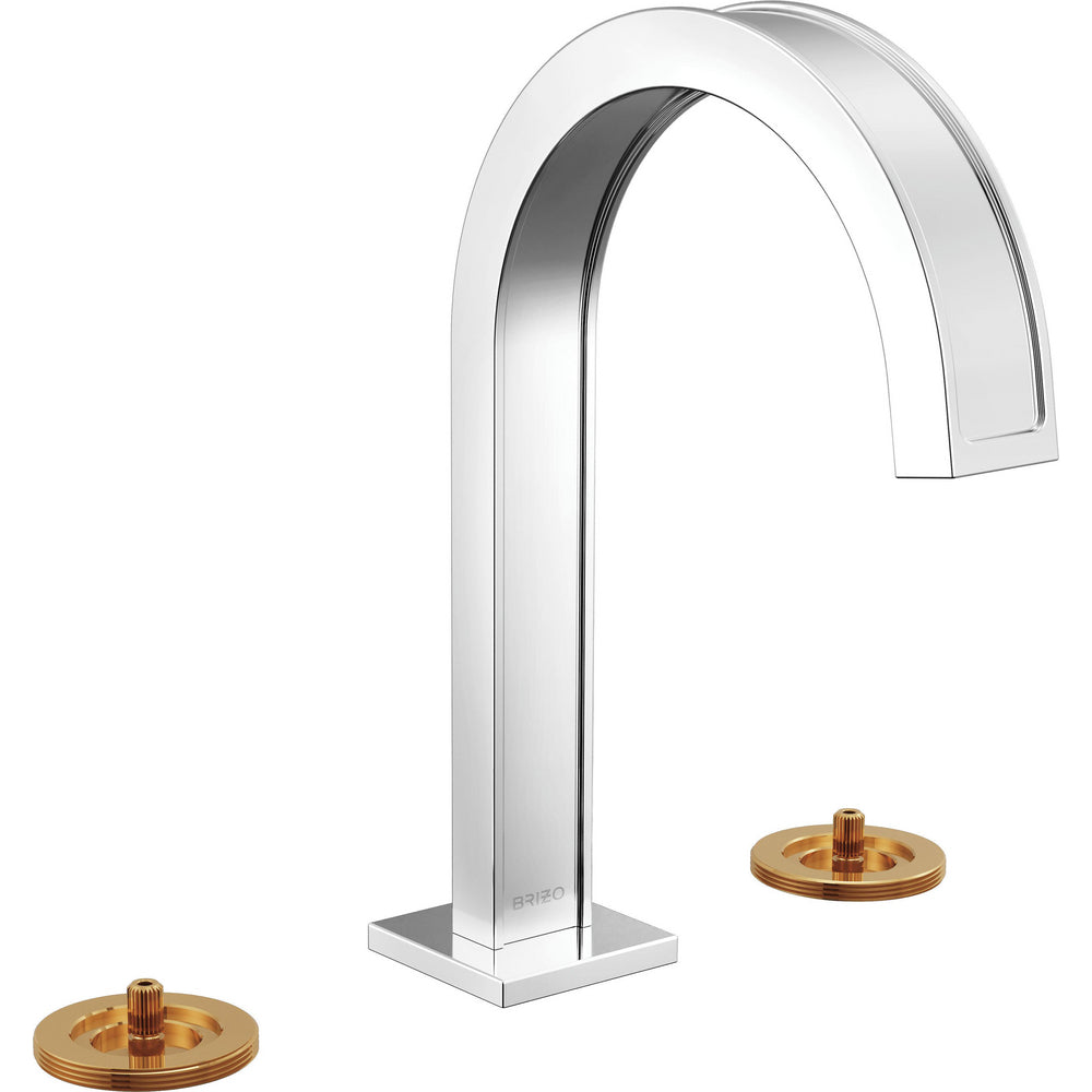 Brizo 65399LF-PCLHP - Widespread Lavatory Faucet With Arc Spout - Less Handles