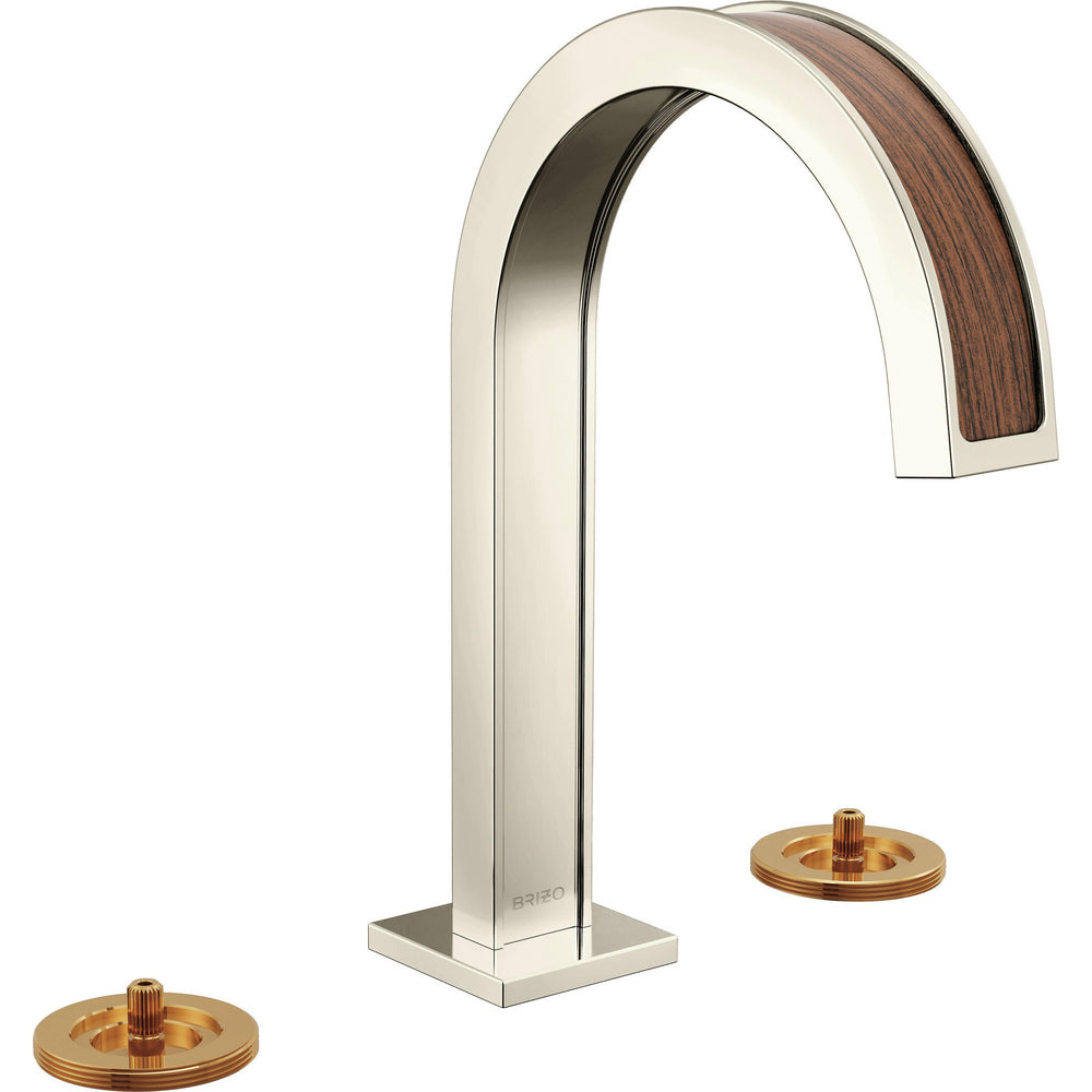 Brizo 65399LF-PNTKLHP - Widespread Lavatory Faucet With Arc Spout - Less Handles