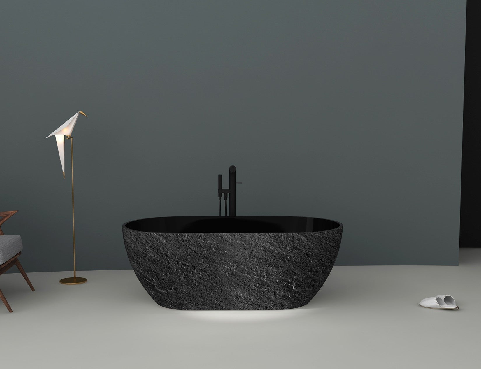 Venco ODE6030FS - Odessa 60 X 30 Freestanding Soaker Tub (Solid Surface)