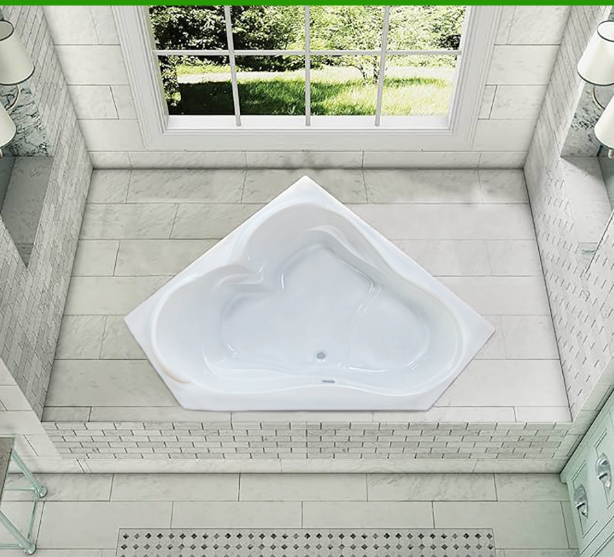Venco ANT5454DI - Antigua 54 X 54 Corner Drop-In Soaker Tub