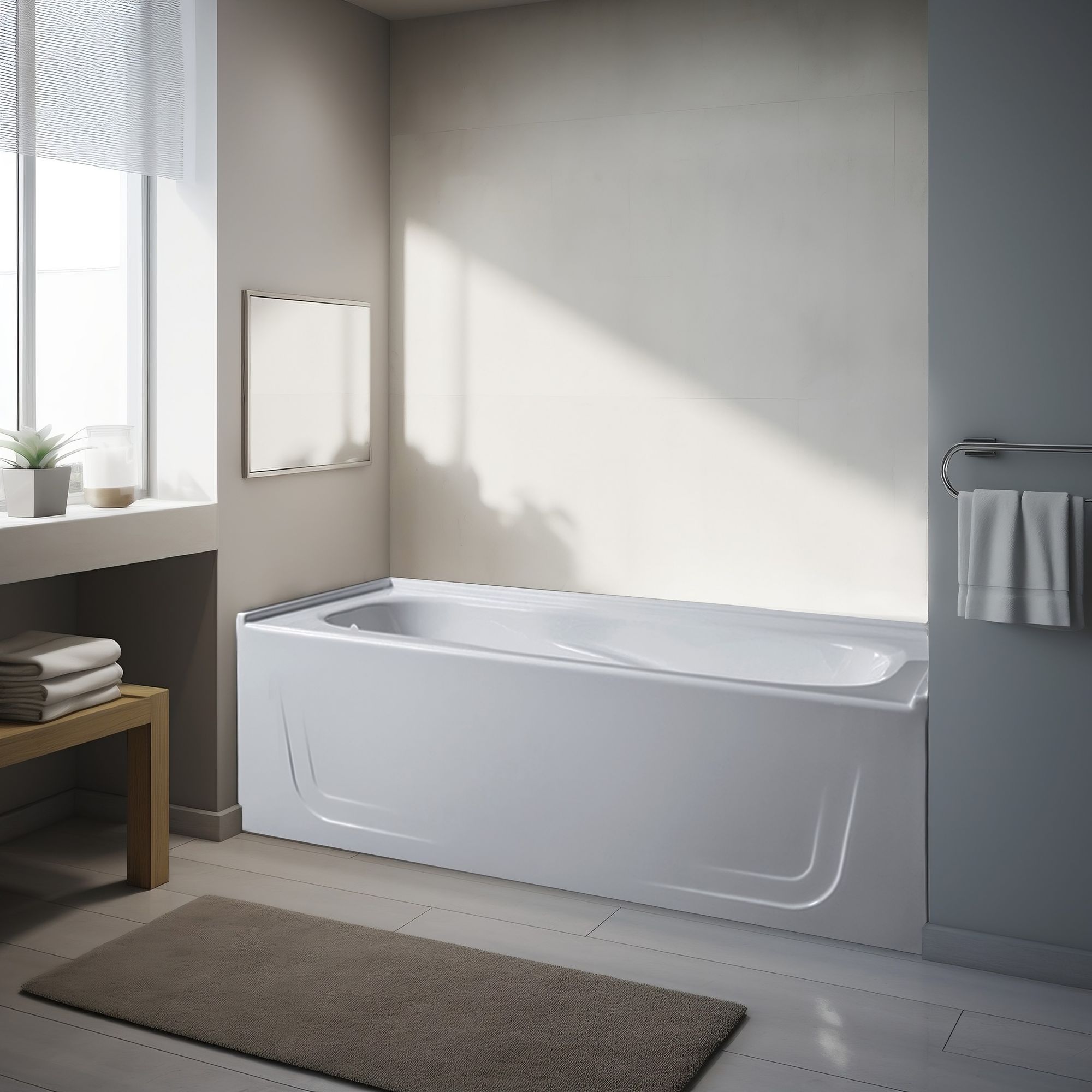 Venco SEY6034SK-L - Seychelles 60 X 34 Alcove Soaker Tub-Lh