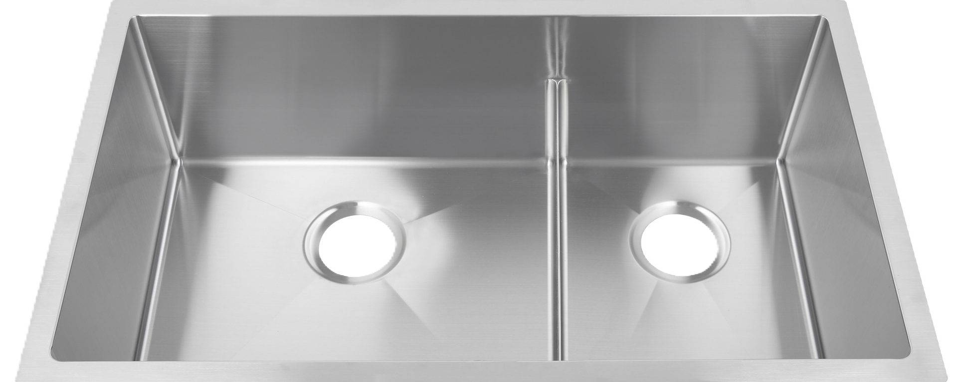 Venco VSS-3219-6040-LD - Milton 6040 Double Un-Equal Bowl W/ Low Divide, 32" X 19"