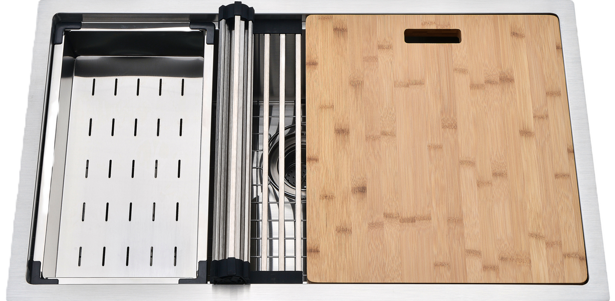 Venco VSS-WS3219 - Kingston 32 Single Bowl Workstation Sink, 32" X 19"