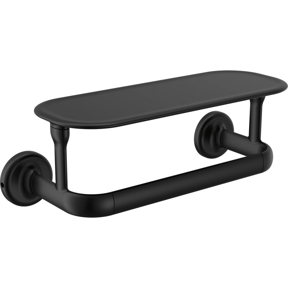 Delta 74508-BL - 8" Towel Bar With Shelf
