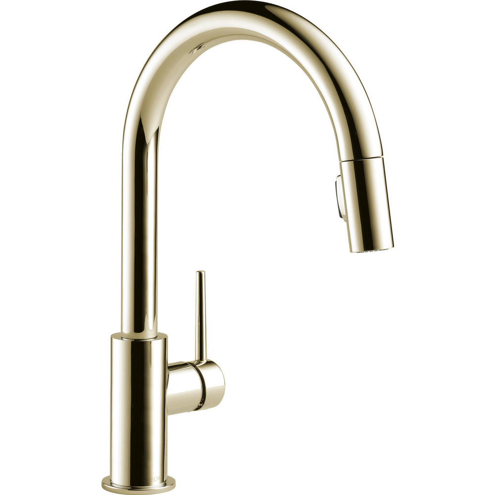 Delta 9159-PN-DST - Trinsic-Pulldown Kitchen Faucet