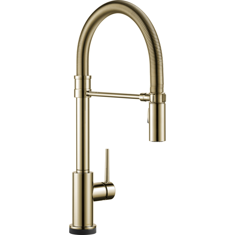 Delta 9659TL-PN-DST - Trinsic-Pulldown Spring Kitchen Faucet W/ Touchless