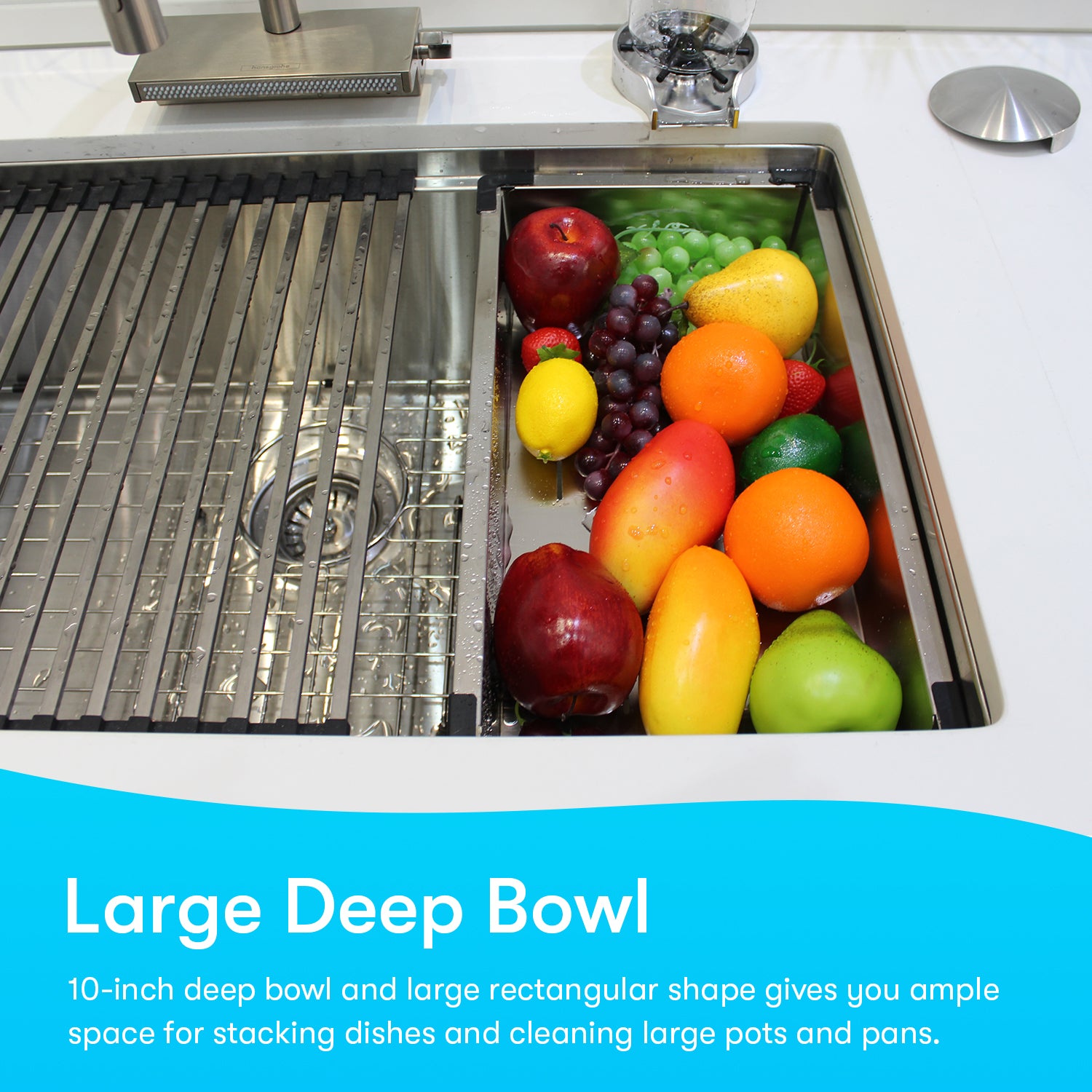 Workstation Kitchen Sink w/ Accessories (30" X 17" X 10")