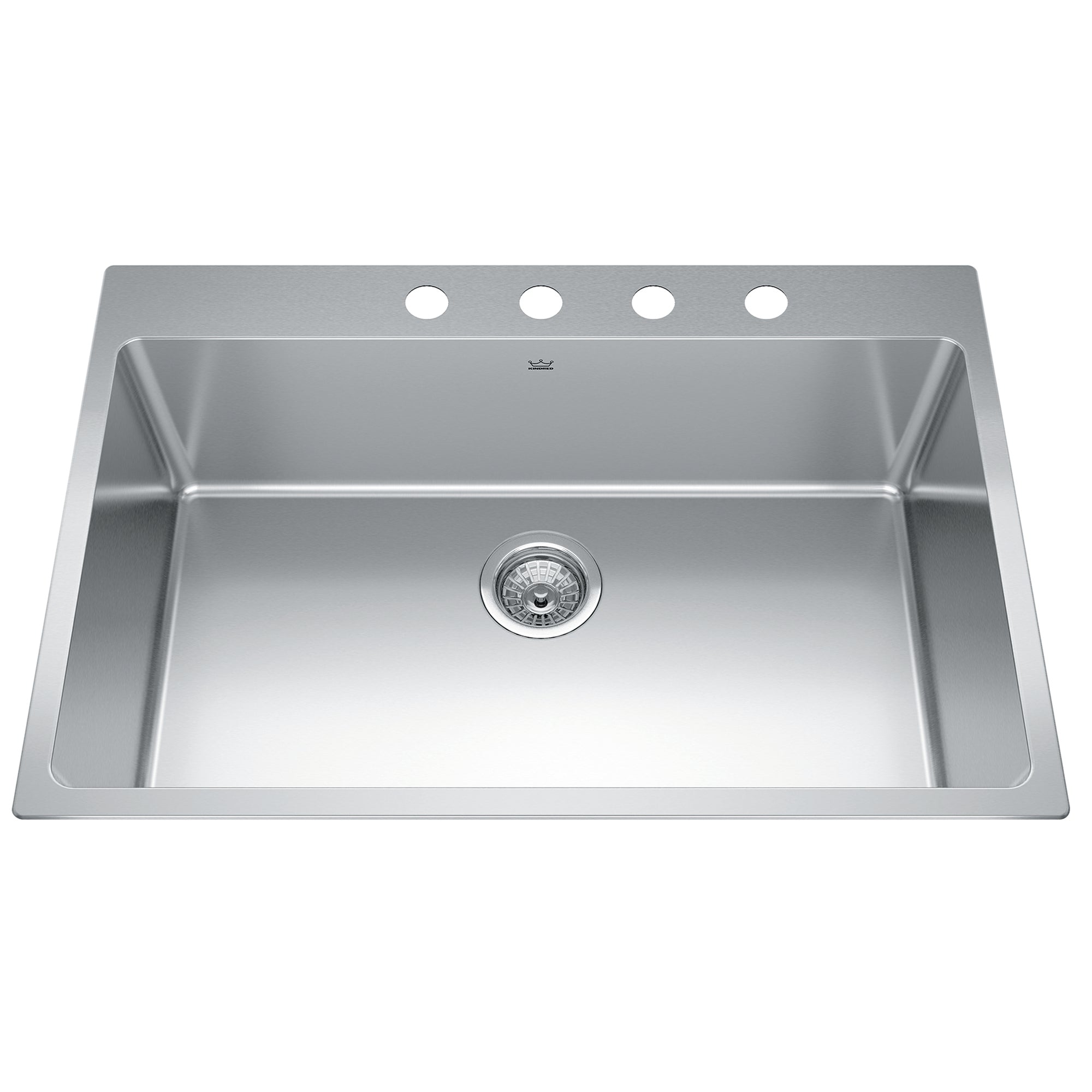 Kindred BSL2131-9-4- Brookmore 31-in LR x 20.9-in FB Drop in Single Bowl Stainless Steel Kitchen Sink