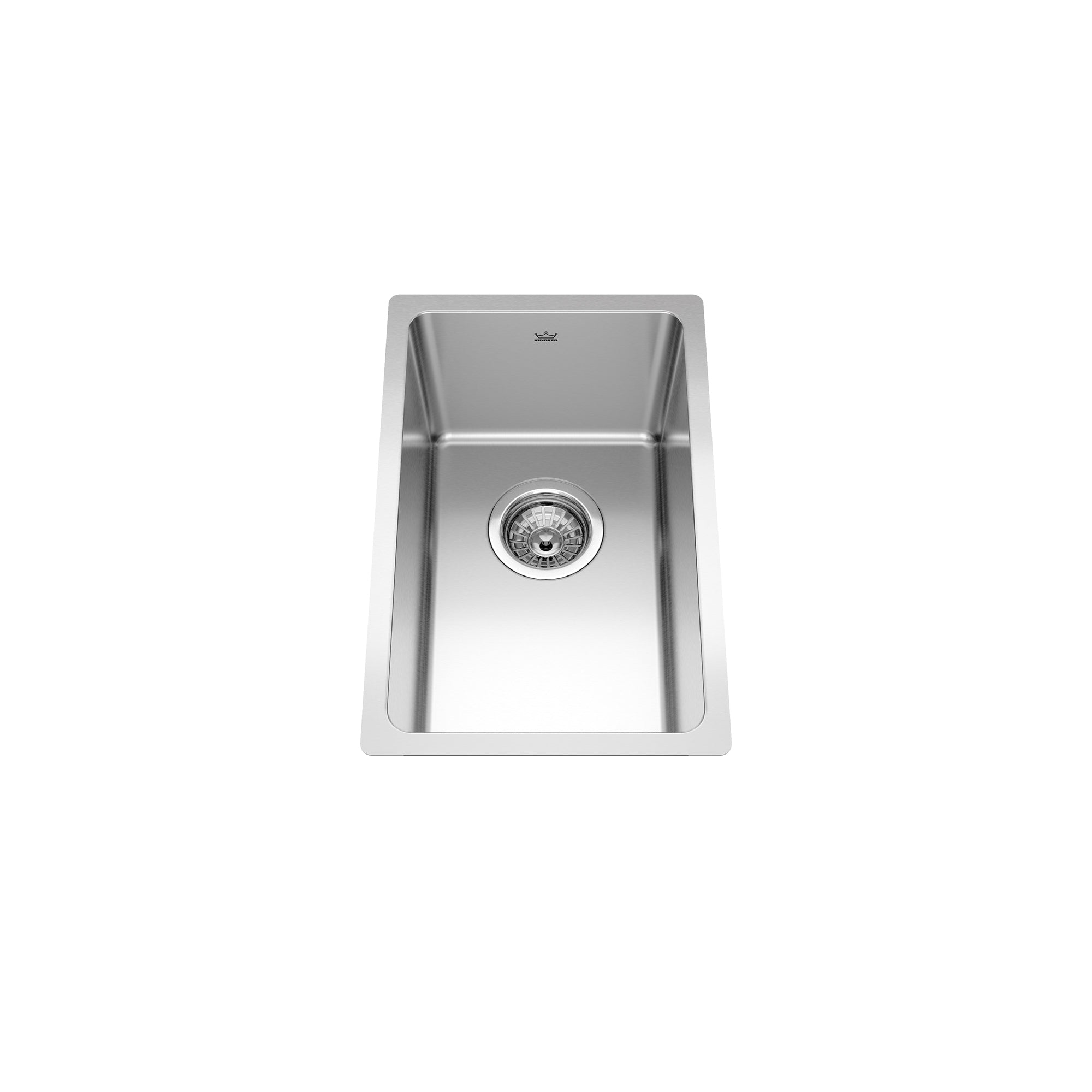Kindred BSU1812-8- Brookmore 11.6-in LR x 18.2-in FB Undermount Single Bowl Stainless Steel Kitchen Sink