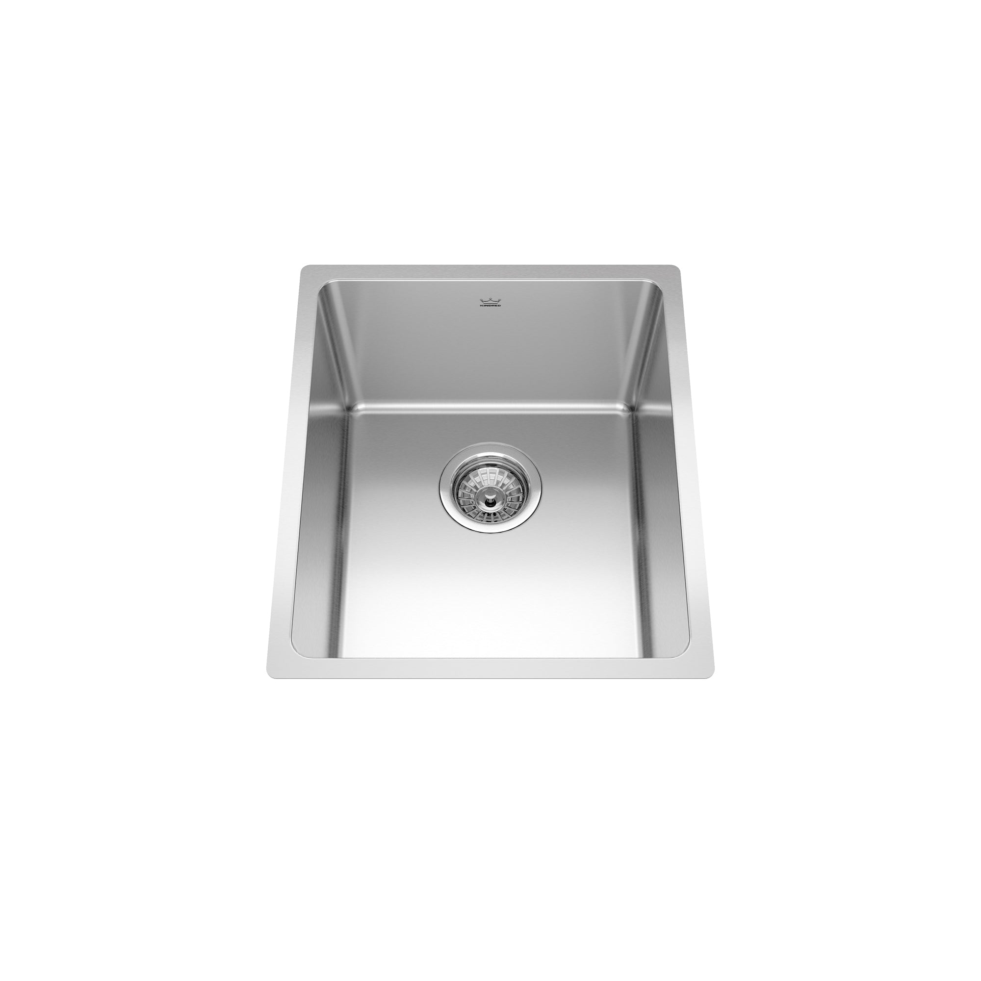 Kindred BSU1816-9- Brookmore 15.6-in LR x 18.2-in FB Undermount Single Bowl Stainless Steel Kitchen Sink