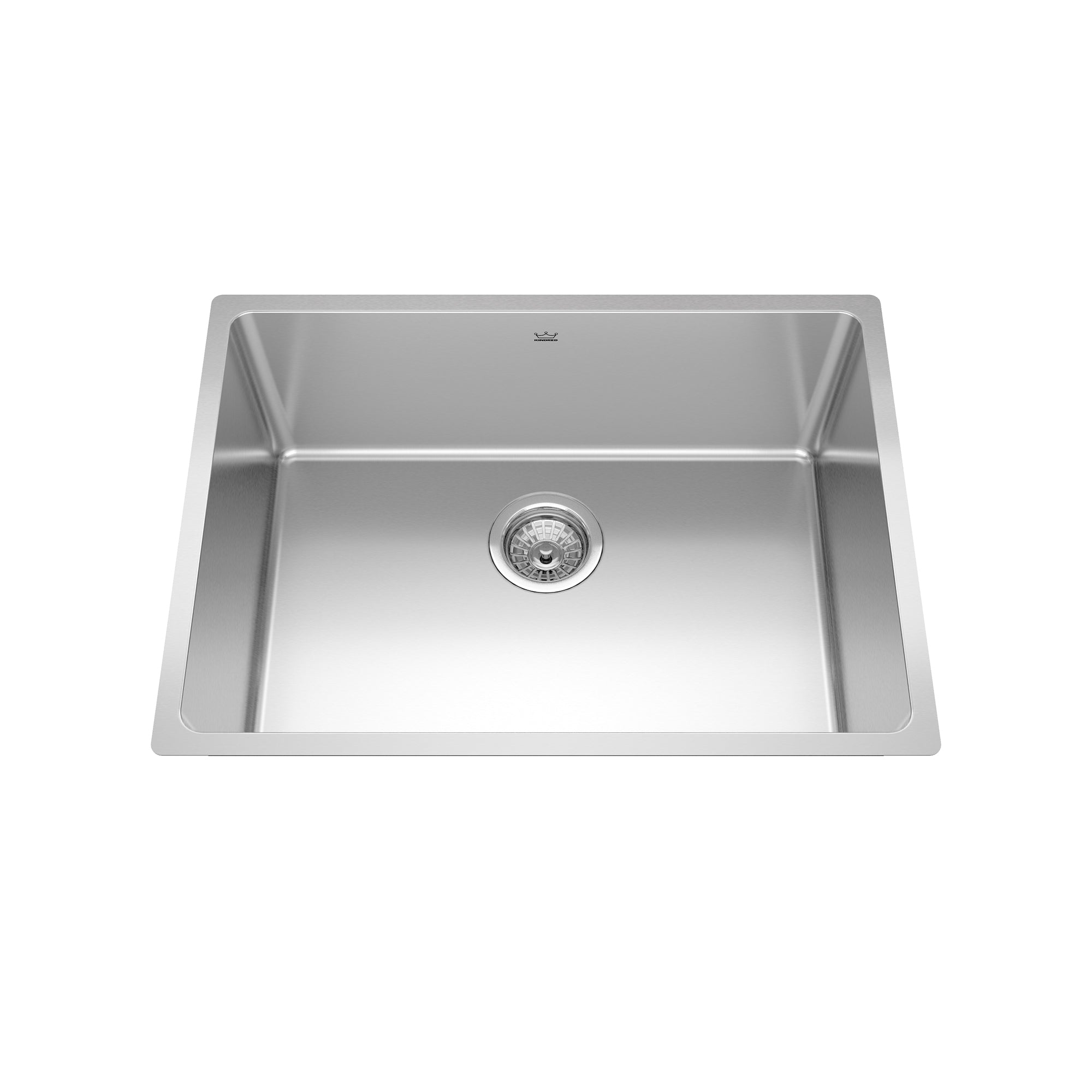 Kindred BSU1825-9- Brookmore 24.7-in LR x 18.2-in FB Undermount Single Bowl Stainless Steel Kitchen Sink