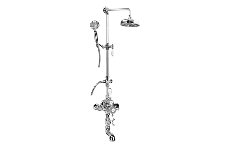 Graff CD4.12-LC1S-AU - Exposed Thermostatic Tub And Shower System - W/Metal Handshower Handle