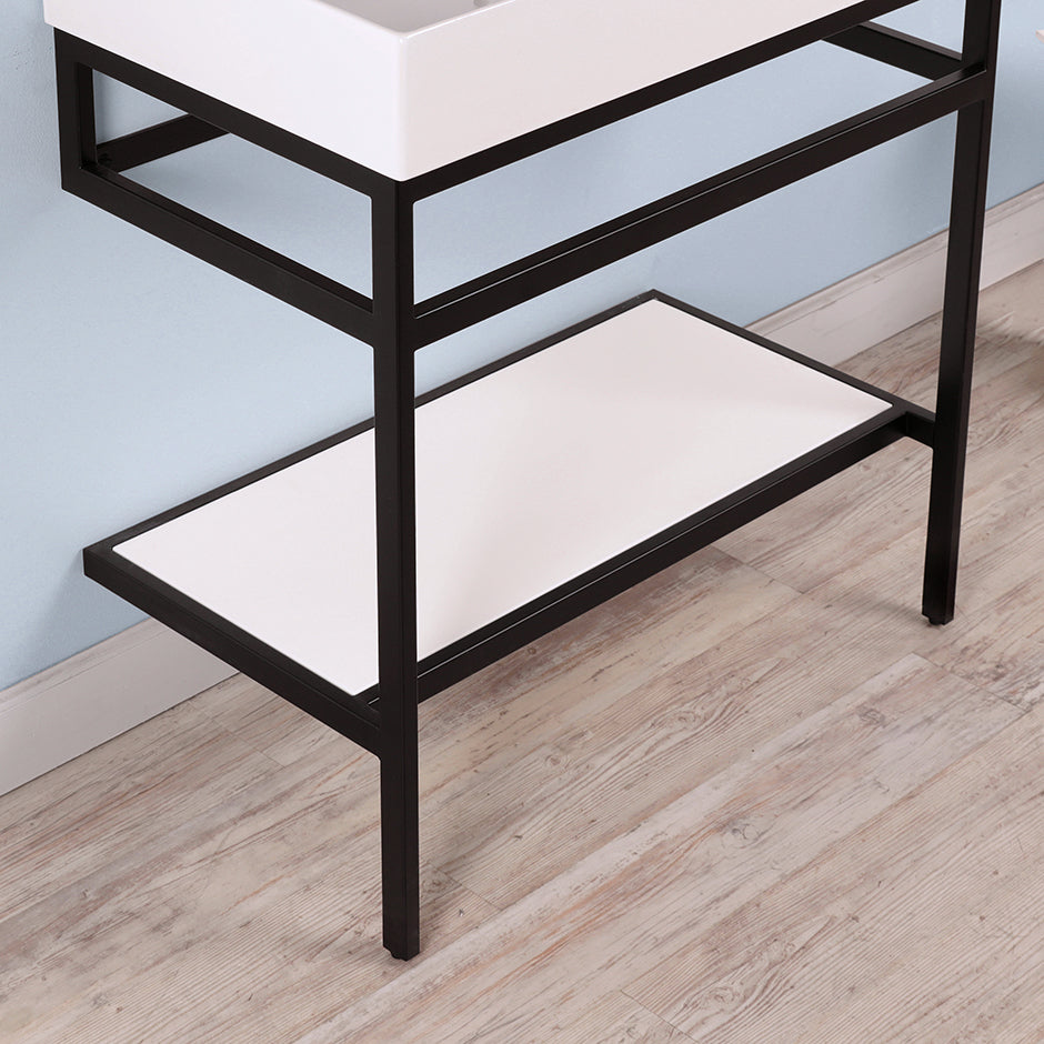 Lacava - Optional Solid Surface Shelf For Metal Console Stand Aqq-Bx-32