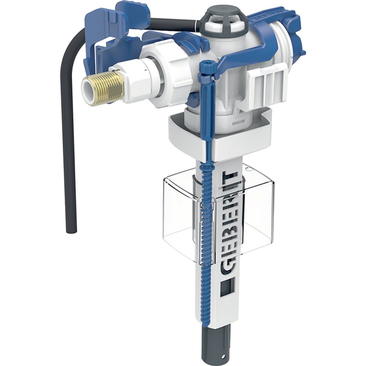 Geberit 241.470.00.5 - Geberit Type 383 Fill Valve, Lateral Water Supply Connection, 3/8", Nipple Made Of Brass