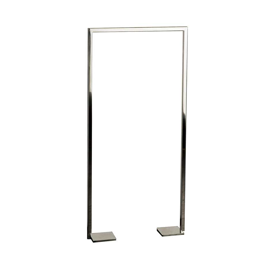 Lacava - Floor-Mount Towel Stand Made Of Stainless Steel, Fixing Floor Kit Included. 19 3/4"W, 4"D, 41 3/8"H