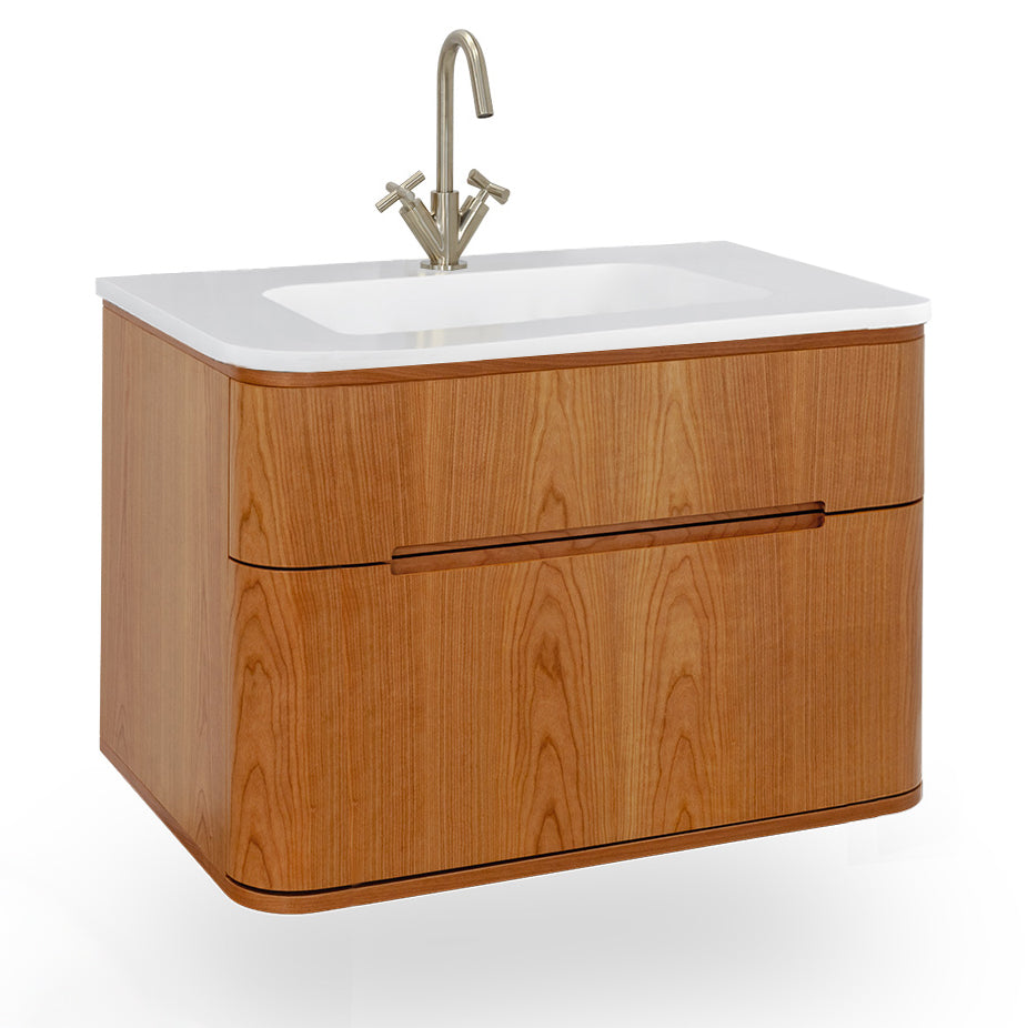 Lacava - Wall-Mount Under Counter Vanity With A Routed Finger Pull Drawer. H27 Leg, H272T And H270 Bathroom Sink Are All Sold Separately. W: 29 1/2", D:21 3/4", H: 22 1/4"