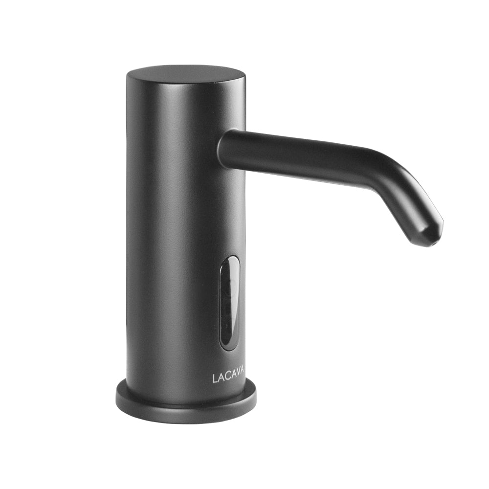 Lacava - Deck-Mount Single-Hole Electronic Soap Dispenser. Spout: 3 3/8", H: 4 1/8".
