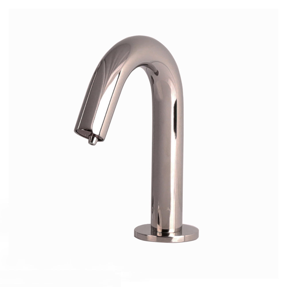 Lacava - Electronic Deck-Mounted Touch-Free Soap Dispenser With Goose-Neck Spout.(Ac-Dc) Input Voltage:120V. Inlcudes Bottle Kit, Transformer And Battery Pack. Spout: 3 5/8", H: 5 1/2".