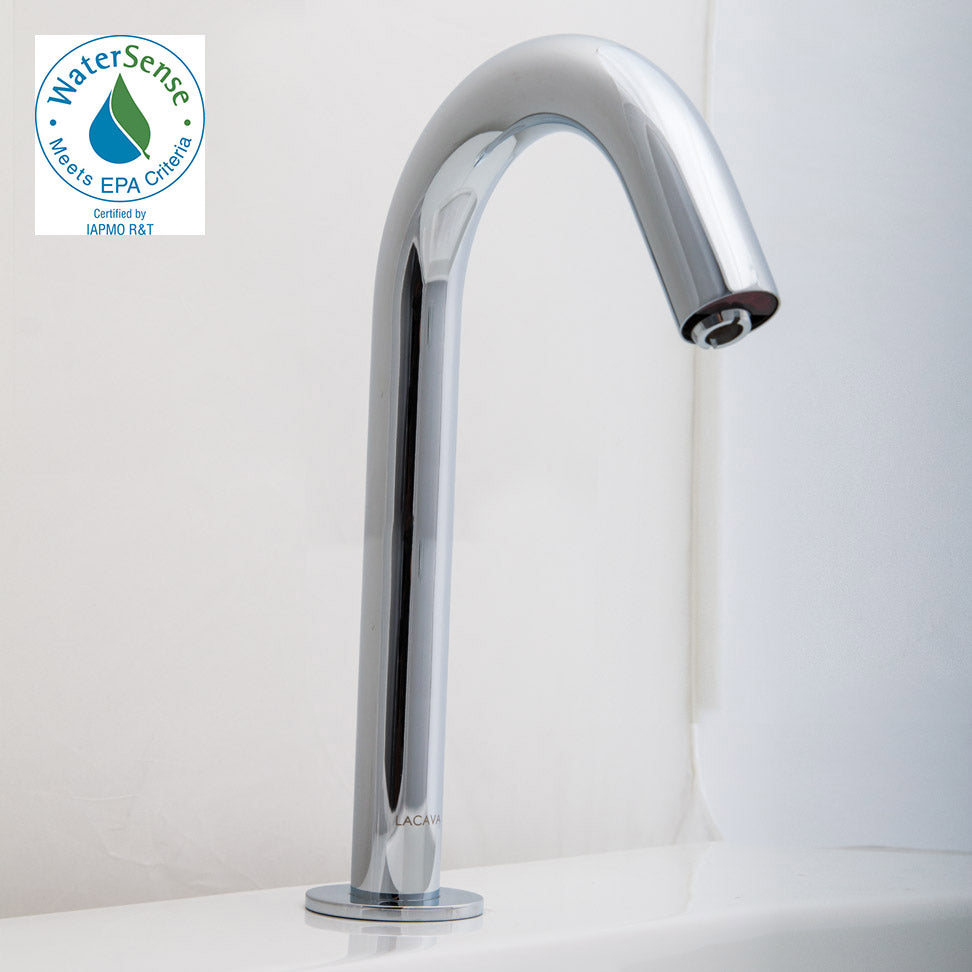 Lacava - Electronic Bathroom Sink Faucet For Cold Or Premixed Water. Recommended Mixing Valves Sold Separately: Ex20A Or Ex25A. Spout: 5", H: 9 1/2".