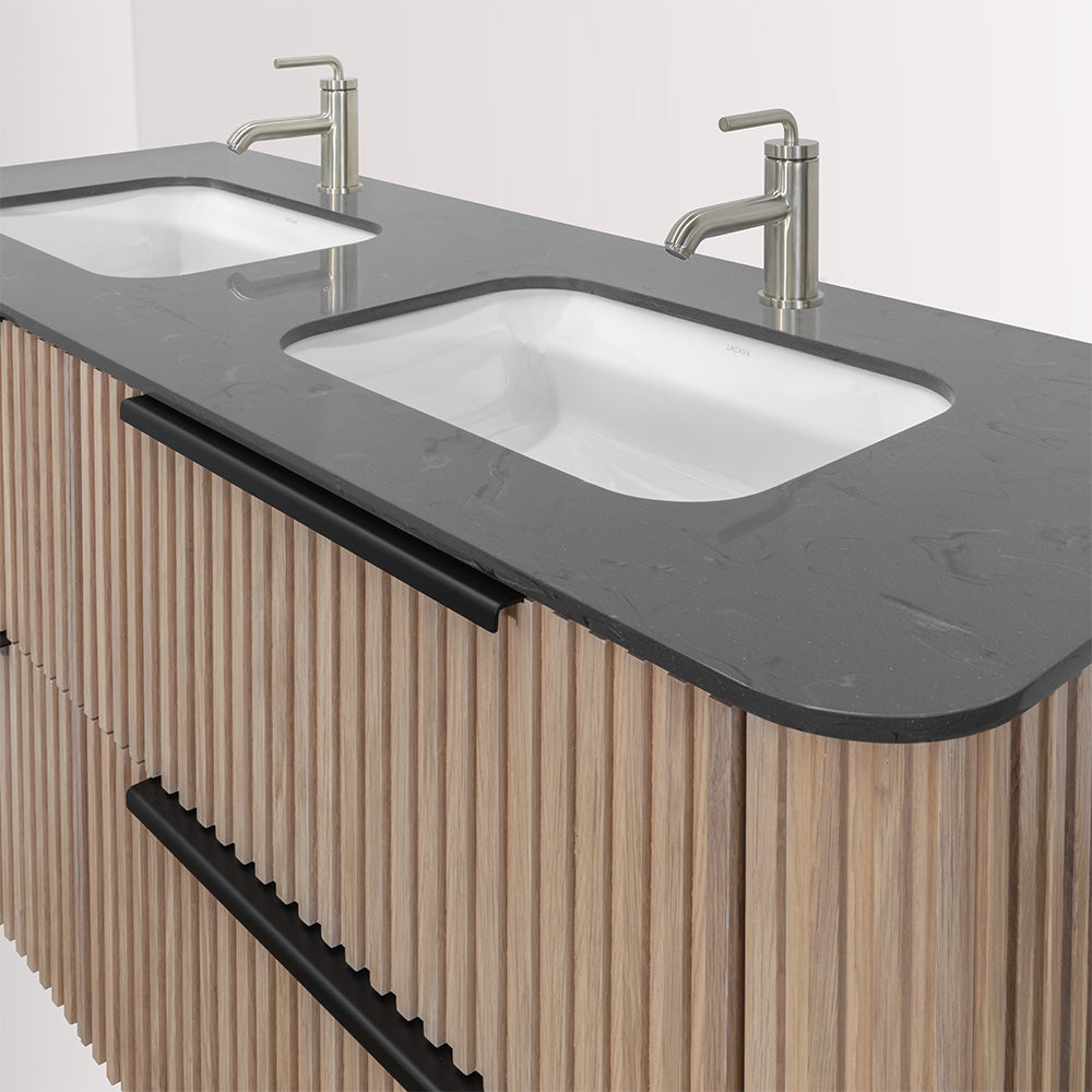 Lacava - Countertop For Vanity Flt-W-60D With A Cut-Out For Sinks H270 - W:60" X D:22".