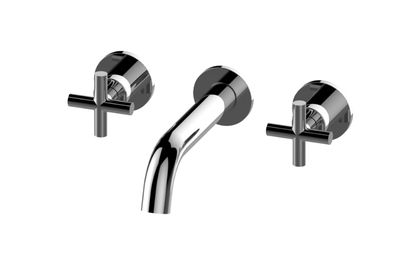 Graff G-11478-C17B-AU-T - Me Three-Hole Wall-Mounted Tub Filler With 7-3/16" Spout