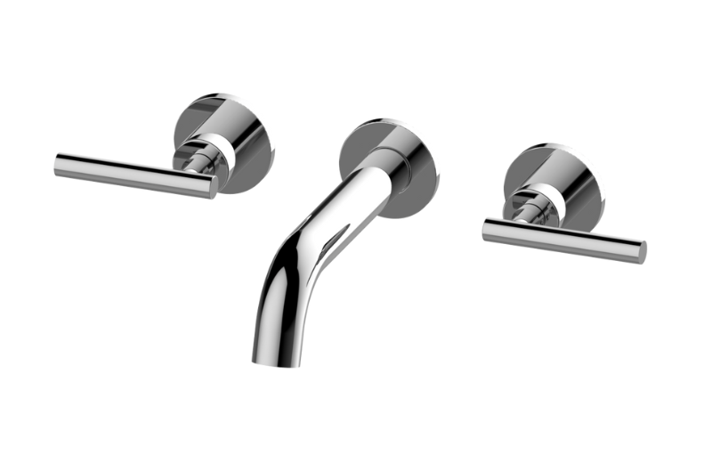 Graff G-11478-LM62W-AU-T - Me Three-Hole Wall-Mounted Tub Filler With 7-3/16" Spout