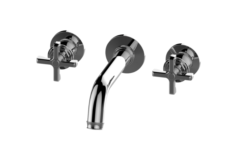 Graff G-11678-R3**-C20B-AU-T - Vignola Three-Hole Wall-Mounted Tub Filler With 7-3/16" Spout