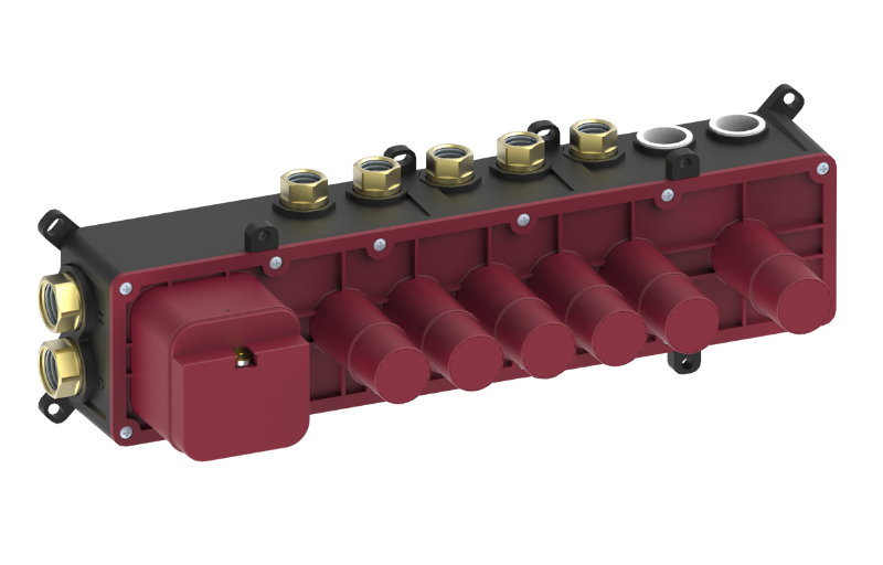 Graff G-18005A - Thermostatic 5-Button Broad Knob Rough Valve