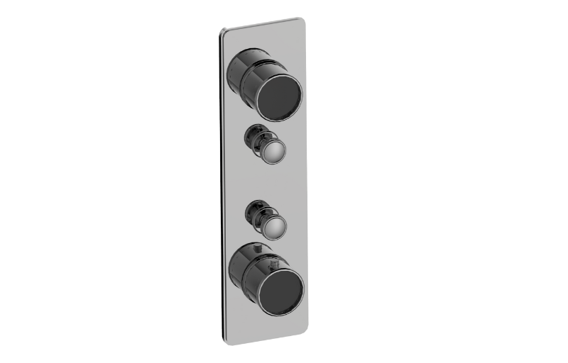 Graff G-18012VAP-AU-T - Traditional 2-Button Split Knob Vertical Trim
