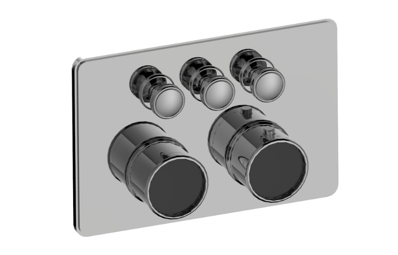 Graff G-18013CCP-AU-T - Traditional 3-Button Compact Trim