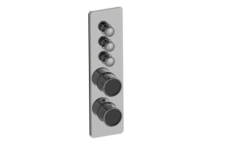Graff G-18013VBP-AU-T - Traditional 3-Button Paired Knob Vertical Trim